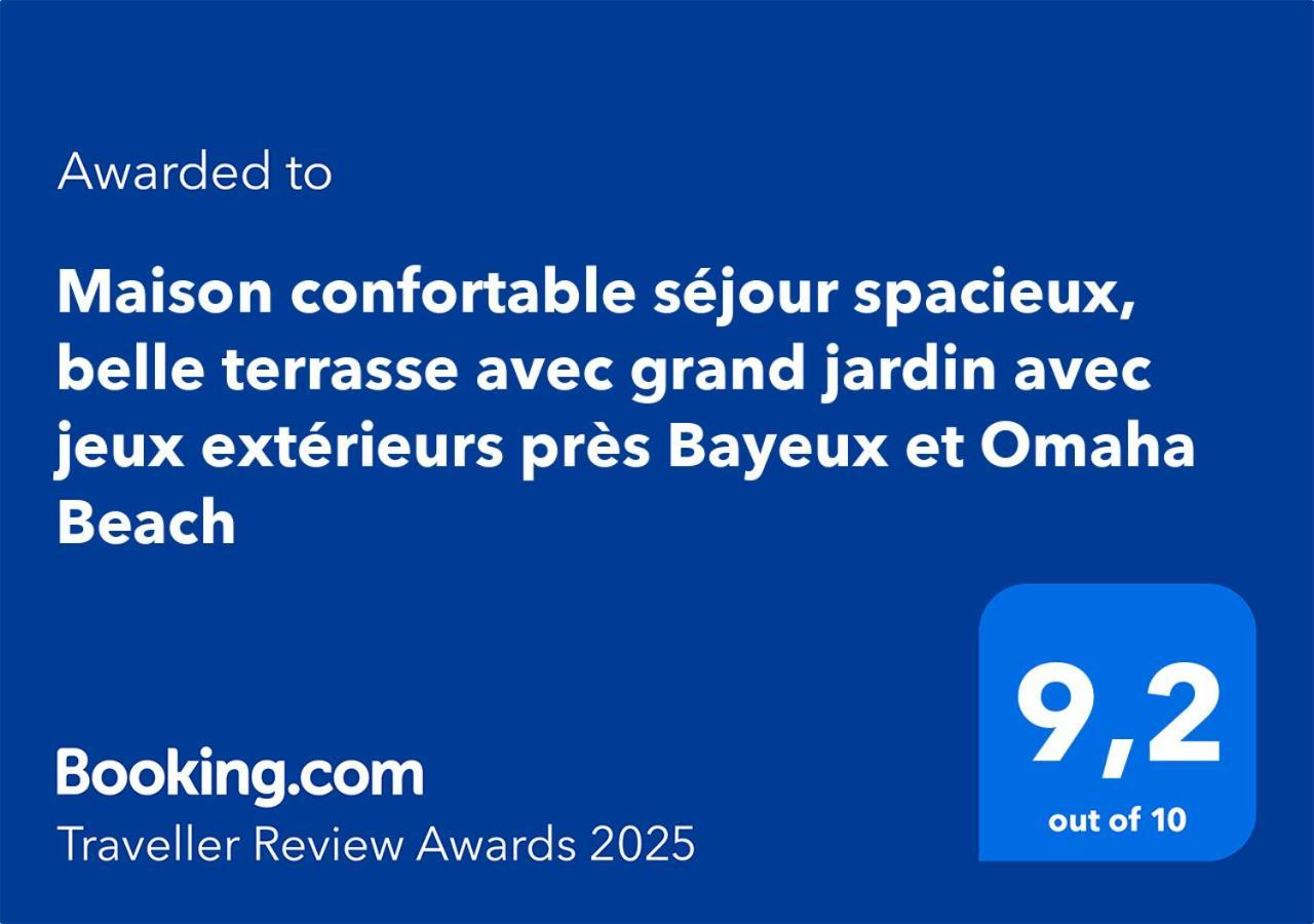 Maison Confortable Sejour Spacieux, Belle Terrasse Avec Grand Jardin Avec Jeux Exterieurs Pres Bayeux Et Omaha Ferienhaus *